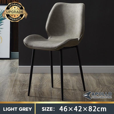 APOLLO PU Leather Dining Chair / Waterproof Designer Dining Chair / Wear-resistan Luxury Soft