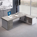 Office 2021 Single Table Boss's Simple Modern with Double Cabinet and Chair Combination President's