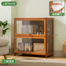 Cabinet Hand-made Display Stand Lego Acrylic Transparent Storage Cabinet Solid Wood Dust-proof