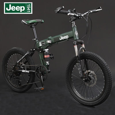 X-RIDER JEEP Student's Bicycle 20-inch Land Rover Folding Double Shock Absorption Mountain Bike