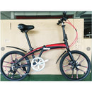 Hito X6 Foldable Bicycle Shimano 7 Speed 20/22 Inch Aluminum Alloy Frame Folding Bike Adult Students