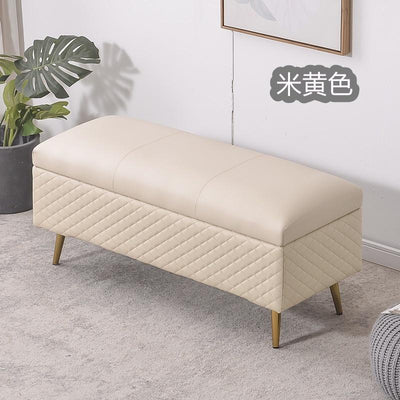 Pl Simple Storage Ottoman Sofa Stool Rectangle Shoes Changing Stool Clothing Store Storage Bench