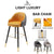 Bar Chair Modern Simple Light Luxury Household Bar Stool Thickened Iron Back Chair Comfortable Soft