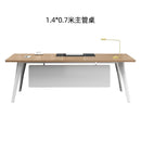 The boss's desk is simple and modern, new Chinese style office desk, single solid wood, big board,