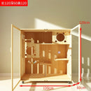 Pet Condo Cage Villa Luxury Double/Three-story Cat Villa Apartment Display Cabinet Household Solid