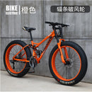 Mountain Bicycle Adult Off-roader Beach Snow Bike 4.0 Tire Male and Female Student Variable Speed