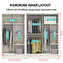 Kinbolee Solid Wood Wardrobe Multi-smell Small Wardrobe Nordic Sliding Door Wardrobe