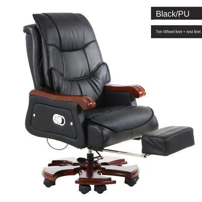 Special Offer Home Leather Reclinable First Layer Cowhide Swivel Boss Office Computer Large Chair