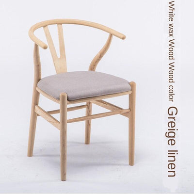 Syezyo Nordic y Dining Leisure Solid Wood Stool Back Modern Simple Creative Chair