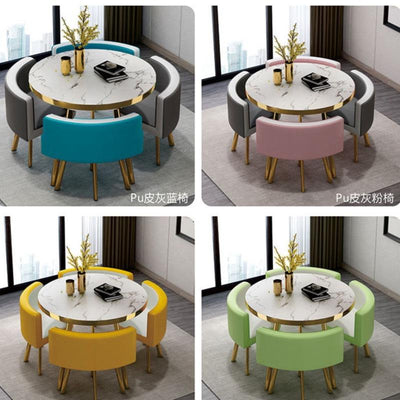 Dining Table Dining Table Set Light Luxury Dining Table and Chair Small Round Table OfficeTable and