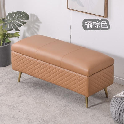 Pl Simple Storage Ottoman Sofa Stool Rectangle Shoes Changing Stool Clothing Store Storage Bench