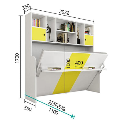 Ikea Invisible Bed Wardrobe All-in-one Folding Sofa Bed Invisible Bed Accessories with Desk Pull Bed