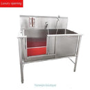 Pool Stainless Cat and Pet Bath Shower Basin Wash Hands White Steel Dog Trough Rust-proof