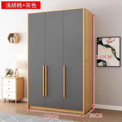 Modern Minimalist Wardrobe Wooden Wardrobe Home Bedroom Sliding Door Cabinet With Top Cabinet 2/3/4