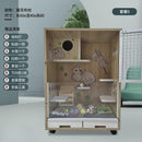 Byto Chinchilla Cage Solid Wood Hamster Cage With Air Conditioning Hamster Villa Cage Large Space