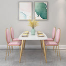 SENBIJU European Light Marble Household Small Family Tables and Chairs Combination Modern Simple