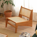 PINA 【Natural rattan】Lounge chair Rattan chair single person sofa chair Solid wood Rattan woven