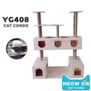 Cat Condo Solid Wood Cat Climbing Frame New Big Cat Nest Shelf Springboard Solid Wood Tangled Hemp