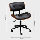 Light Luxury Computer Chair Comfortable Solid Wood Sitting Swivel Chair Office Chair