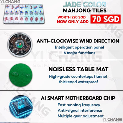 YICHANG (Home Installation) Foldable Automatic Mahjong Table Majiang Electric Folding Mahjong Table