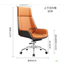 Happy Eulogy Nordic Office Boss Chair Modern Minimalist Big Class Meeting Back Chair Leather Can Lie