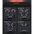 Adjustable Dumbbell Home Gym Fitness equipment (24kg/ 40kg) Ready Stock