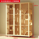 Pet Condo Cage Villa Luxury Double/Three-story Cat Villa Apartment Display Cabinet Household Solid