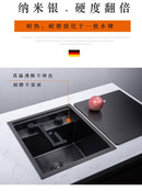 Hidden Bar Sink Kitchen Invisible Handmade Single Slot with Lid Zhongdao Small Basin Stainless Steel