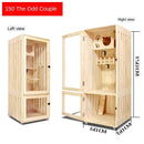 Closed Luxury Solid Four Wood Seasons Universal Double-layer Cabinet Home Cage Villa Cat House