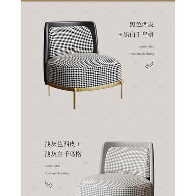 JUZHUXUAN Craftsmanship, light luxury, thousand bird lattice fabric sofa, hotel living room,