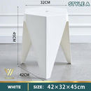 【BUY 3 GET 1 FREE】Stackable Small Stool Durable Solid Color Plastic Stool Thickened Dining Chair