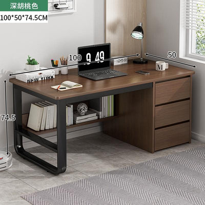 Computer Table Desktop Home Office Table Modern Simple Desk With Drawer Descombination Bedroom