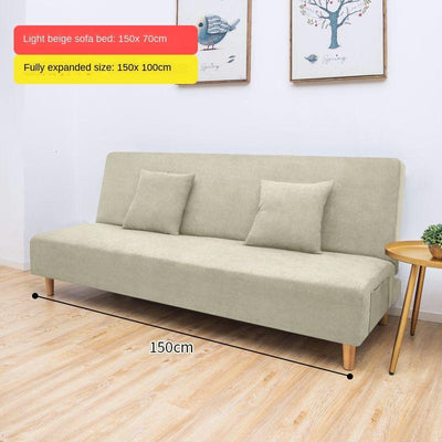 Nordic small apartment minimalist home living room bedroom fabric sofa multifunctional lazy bed