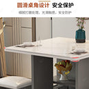 2022 Dining Table Set Marble Foldable Dining Table Movable Small House Multifunctional Combined