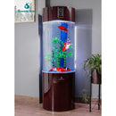 Fish Tank Cylindrical Bottom Acrylic Ecological Fish Aquarium Living Room Goldfish Tank Household