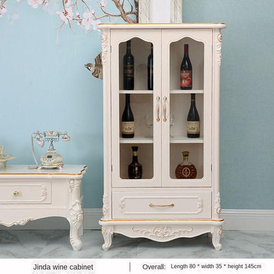 European Small Wine Cabinet White Dining Cabinets Locker Kitchen Display Cabinets Tea Cabinets