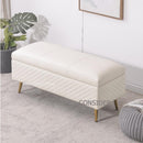 Pl Simple Storage Ottoman Sofa Stool Rectangle Shoes Changing Stool Clothing Store Storage Bench