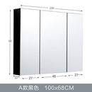 Bathroom Mirror Cabinet Wall Mounted Aluminum Alloy Toilet Mirror Wall Mounted Storage Box with