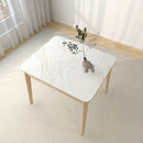 【High Quality】Dining Table Set Sintered Stone Table Set Extendable Marble Table Foldable Friction