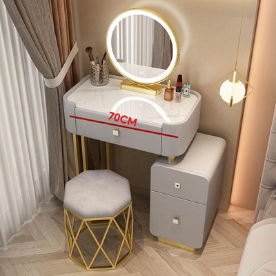 YICHANG Dressing Table With Password Intelligent Fingerprint Lock Cabinet Rock Plate Solid Wood