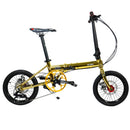 KOSDA KB1608-DZ Foldable Bicycle Folding Bicycle 16 Inch 8 Speed Aluminum Alloy Bicycle Student