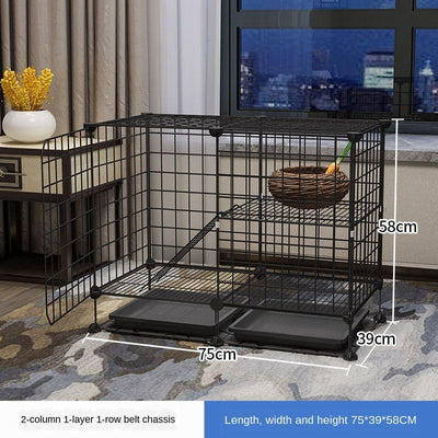 Pet Playpen Cat Rabbit Fence Isolation Door Plastic Indoor Cage Kennel