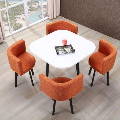 Nordic Simple Table Chair Combination Reception Table Conference Room Office Leisure Small Round