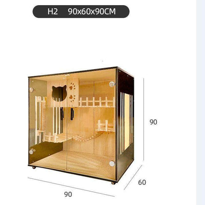 Cat Cage Solid Wood Cat Nest Cat Cage Villa Cat Cabinet Four Seasons General Apartment Luxury Cat