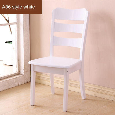 Solid Wooden Dining Chair Family Hotel Restaurant Chair Log Chair