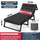 YAYU Foldable Bed Frame Sofa Bed Lightweight Ultra-wide 75Cm Adjustable Back Multi-functional Single