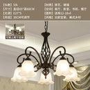 Clhjfa Hanging Lights European Iron Living Room Lamp American Bedroom Dining Room Lighting Simple