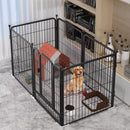 HOOOPET Dog Playpen Pet Fence Rabbit Set Playpen Outdoor Fence Dog Cage Gate Heavy Metal Fence