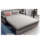 Folding bed Baizhi Fabric Foldable Bed 1.2 Latex Sitting and Lying Multi-functional Double Living