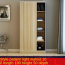 Wardrobe Sliding Door Simple Modern Economy Self-assembly Board 2 Door Large Wardrobe Real Wooden